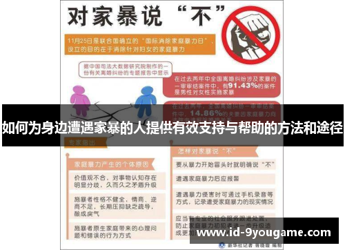 如何为身边遭遇家暴的人提供有效支持与帮助的方法和途径